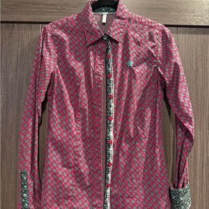 Cinch Women's Patterned Button Down Shirt